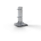Adaptation for | concrete fixture | foldable, round tube can be inserted up to the adapter plate